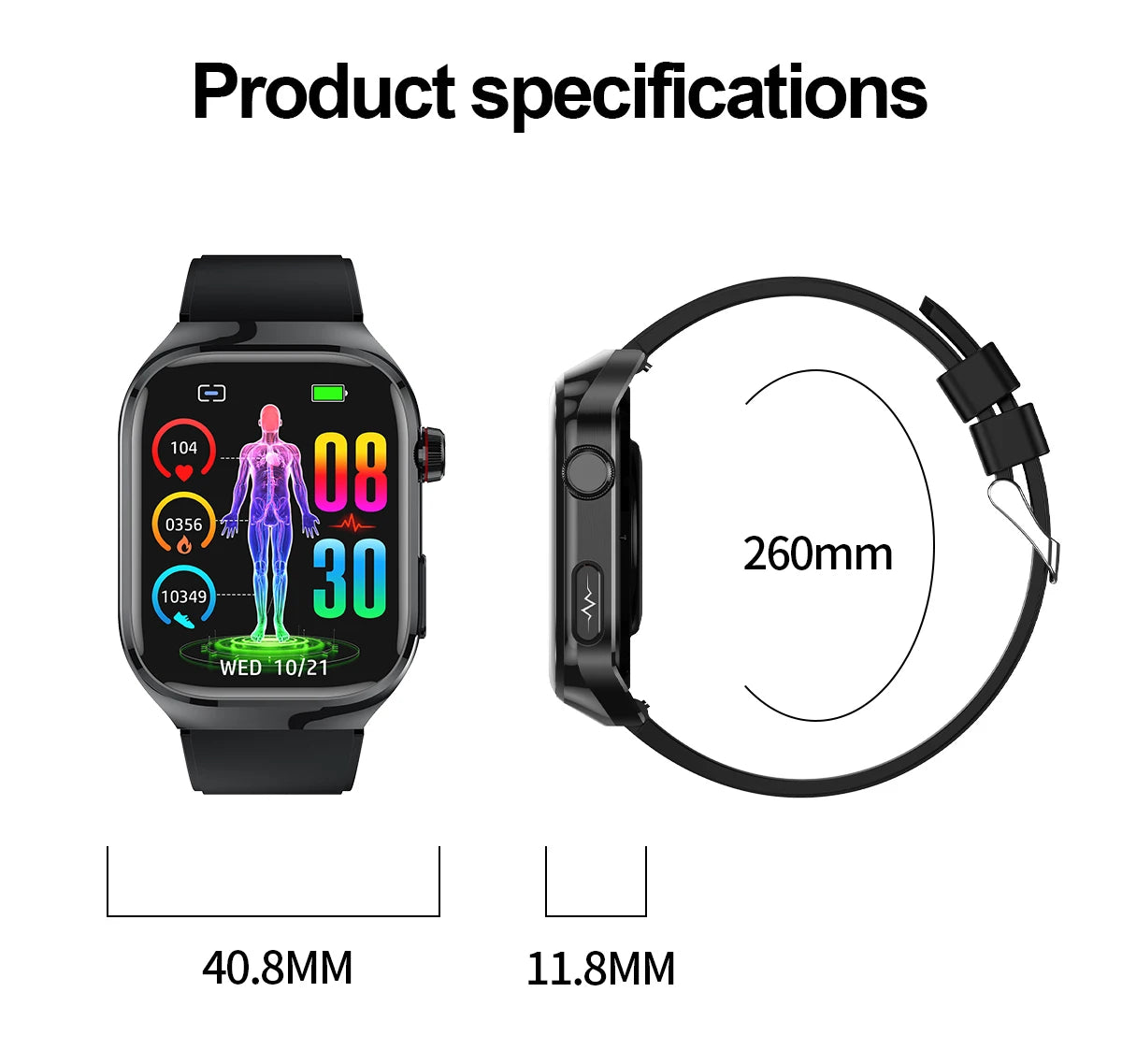 2025 New Uric Acid Blood Fat Smart Watch Men ECG+PPG Pulse Blood Pressure Bluetooth Call Sports for Xiaomi Health Tracking Watch