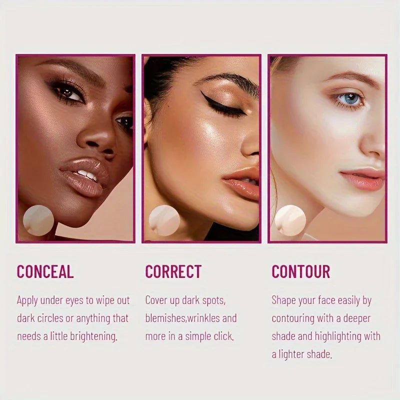 USHAS Sponge Head Cosmetics Black Circle Tear Marks Acne Mask foundation make-up Eraser Waterproof Skin concealer