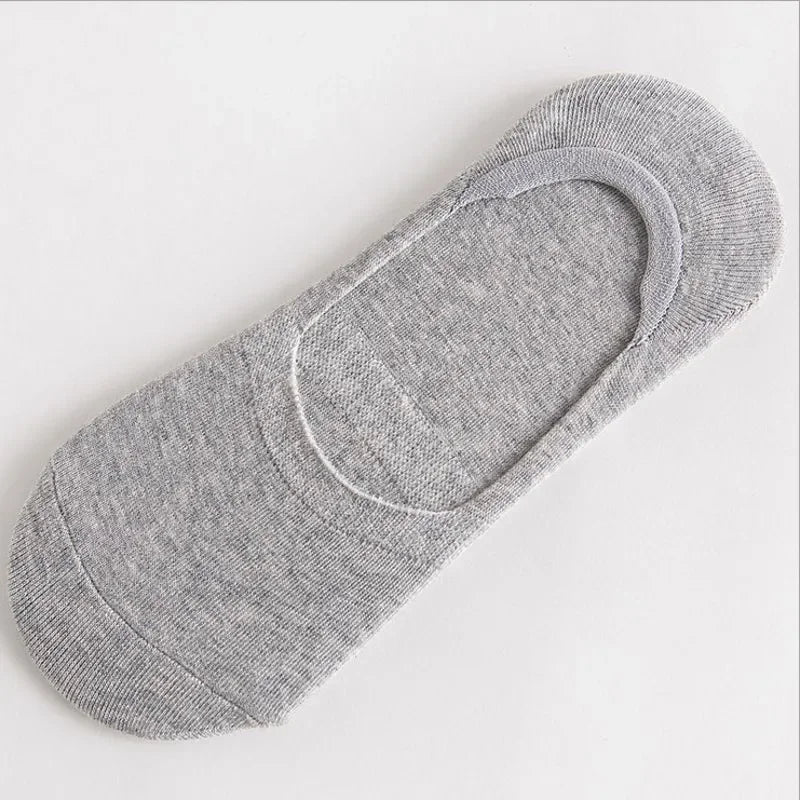 5Pairs Men Boat Cotton Socks Summer Autumn Non-slip Silicone Invisible Breathable Socks Male Ankle Sock Slippers Sports Socks