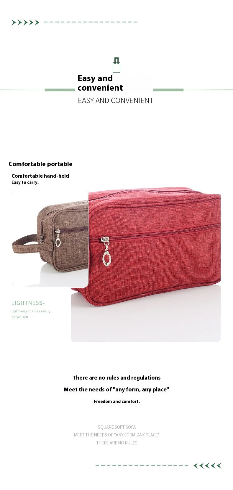 Oxford Cloth Waterproof Wash Bag Men's Travel Portable Bag Women's Multifunctional Makeup Bag