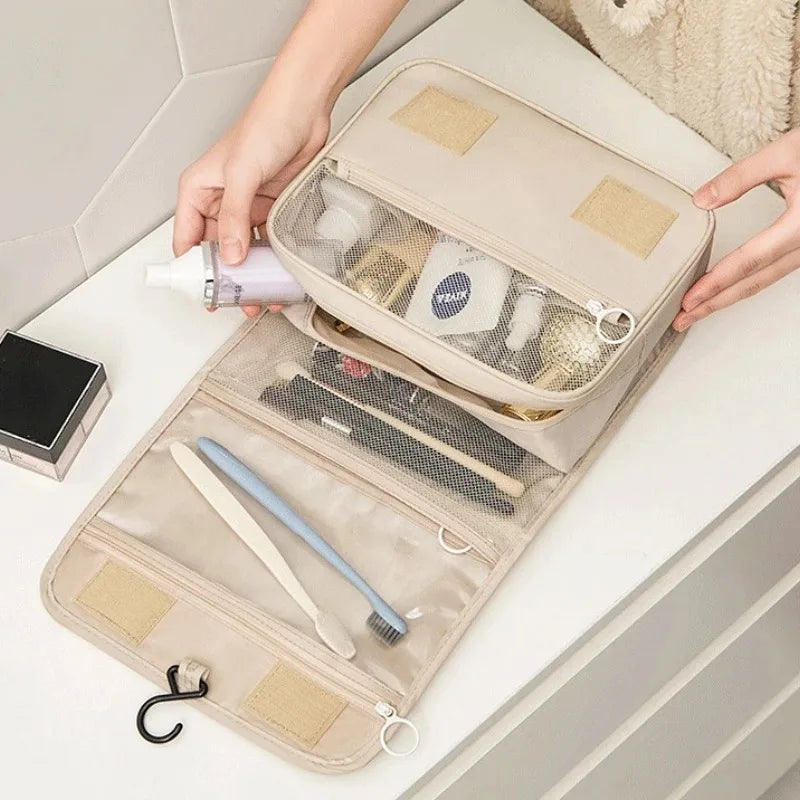 High Quality Travel Makeup Bag Waterproof Toiletries Organizer Women Neceser Bathroom Hook Wash Pouch Hook Makeup Storage Bag