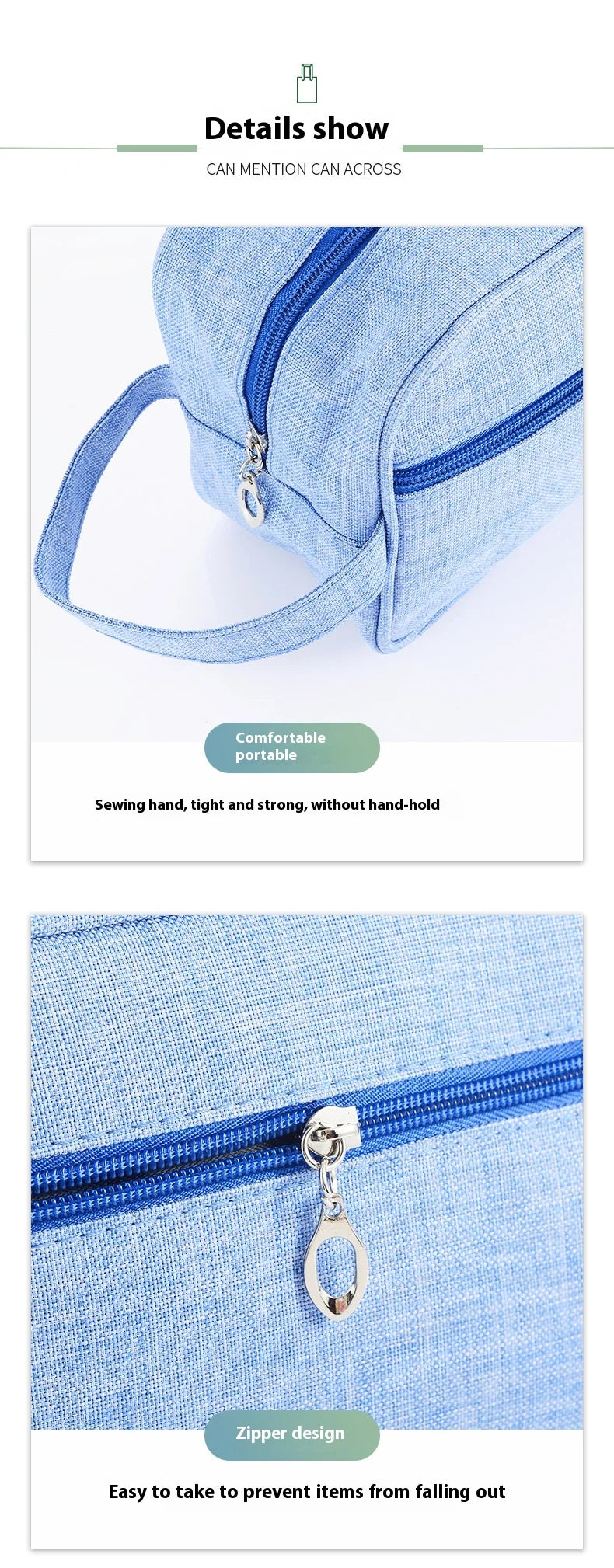 Oxford Cloth Waterproof Wash Bag Men's Travel Portable Bag Women's Multifunctional Makeup Bag