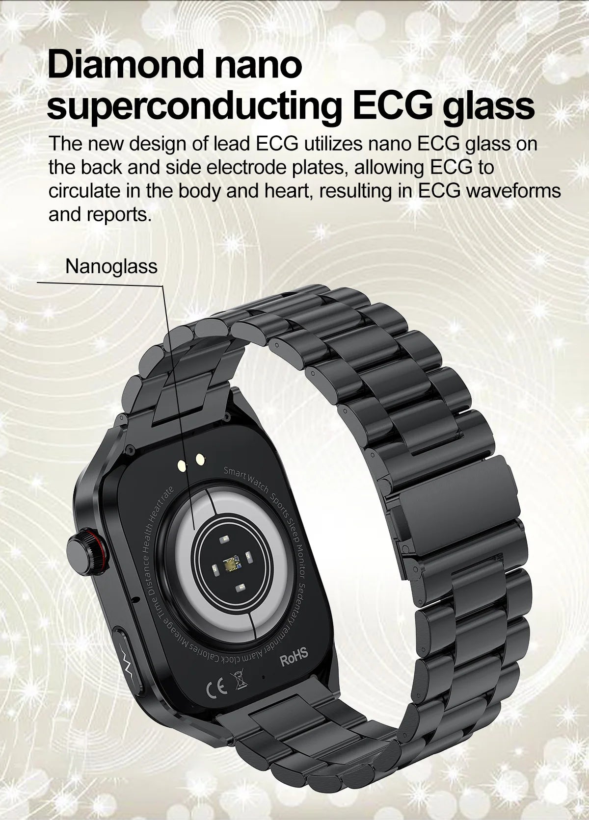 2025 New Uric Acid Blood Fat Smart Watch Men ECG+PPG Pulse Blood Pressure Bluetooth Call Sports for Xiaomi Health Tracking Watch