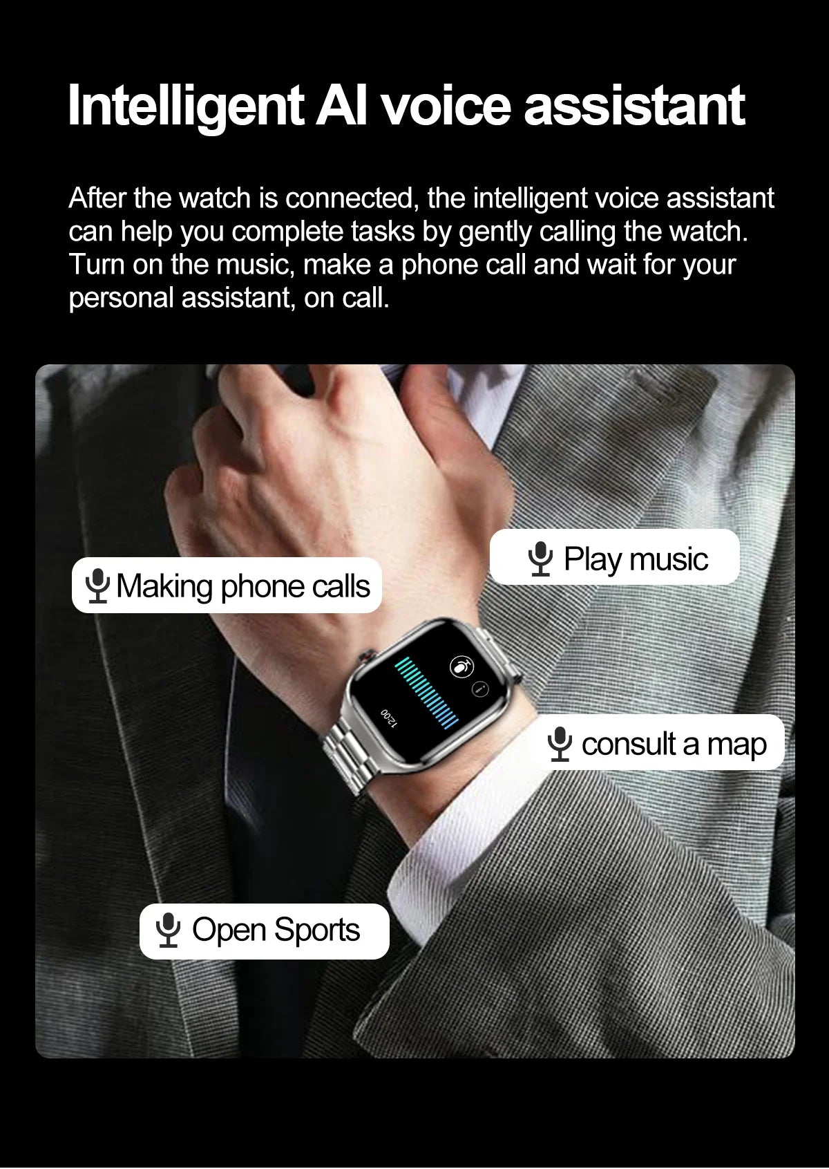 2025 New Uric Acid Blood Fat Smart Watch Men ECG+PPG Pulse Blood Pressure Bluetooth Call Sports for Xiaomi Health Tracking Watch