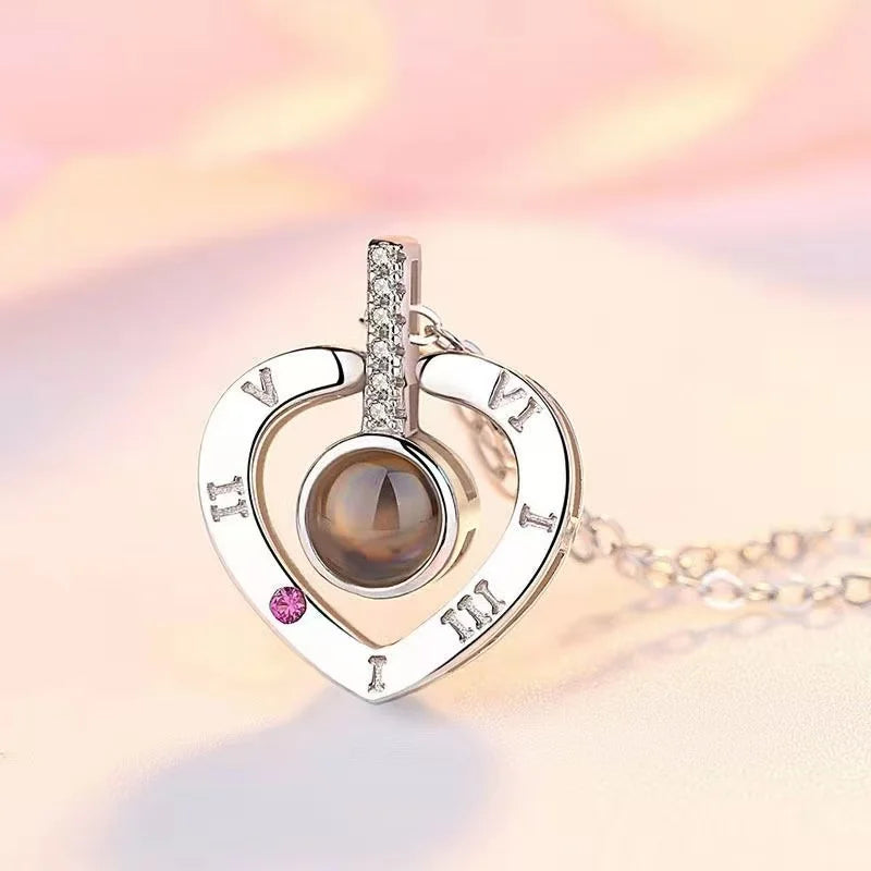 Couple Necklace, Symbol Of Love, Love Language, Text, Gift For The Other Half