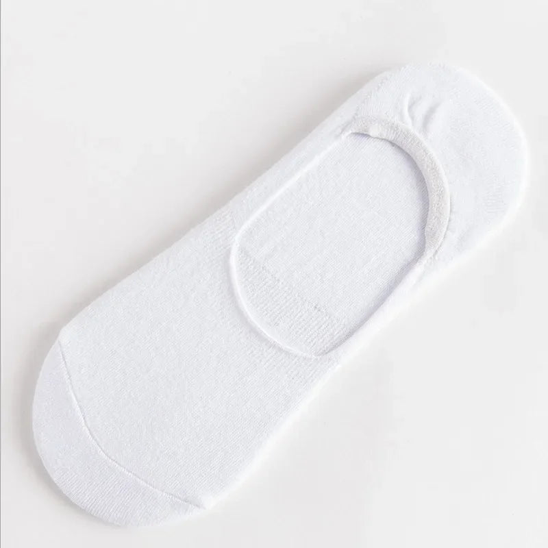 5Pairs Men Boat Cotton Socks Summer Autumn Non-slip Silicone Invisible Breathable Socks Male Ankle Sock Slippers Sports Socks