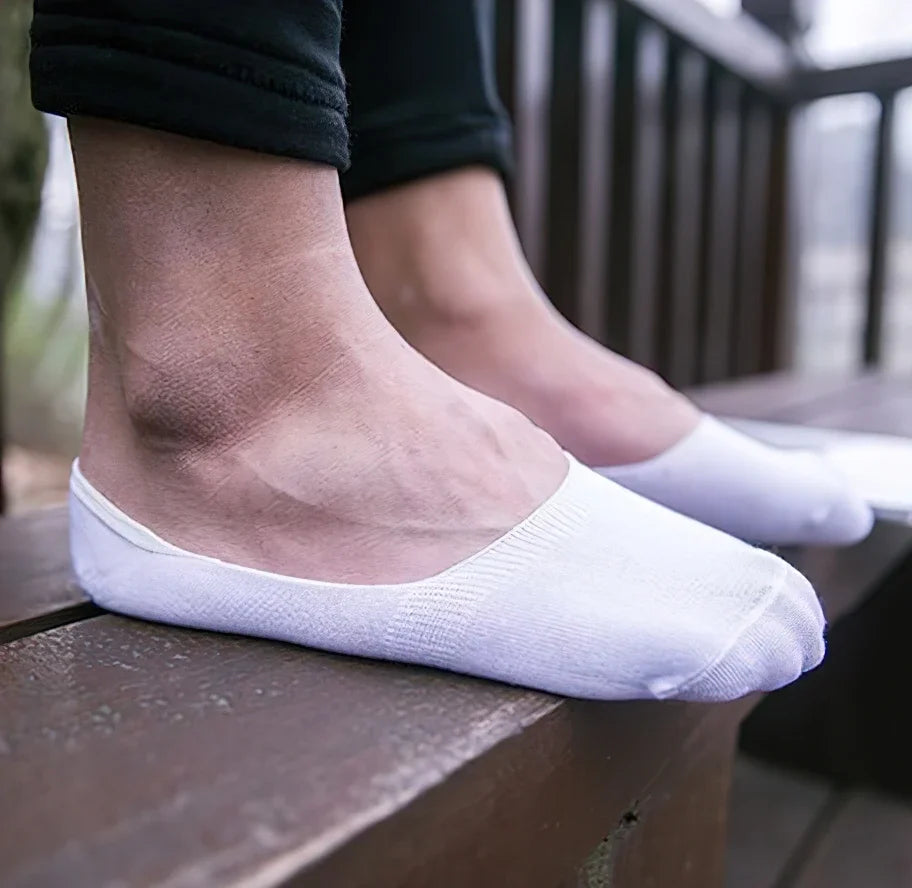 5Pairs Men Boat Cotton Socks Summer Autumn Non-slip Silicone Invisible Breathable Socks Male Ankle Sock Slippers Sports Socks